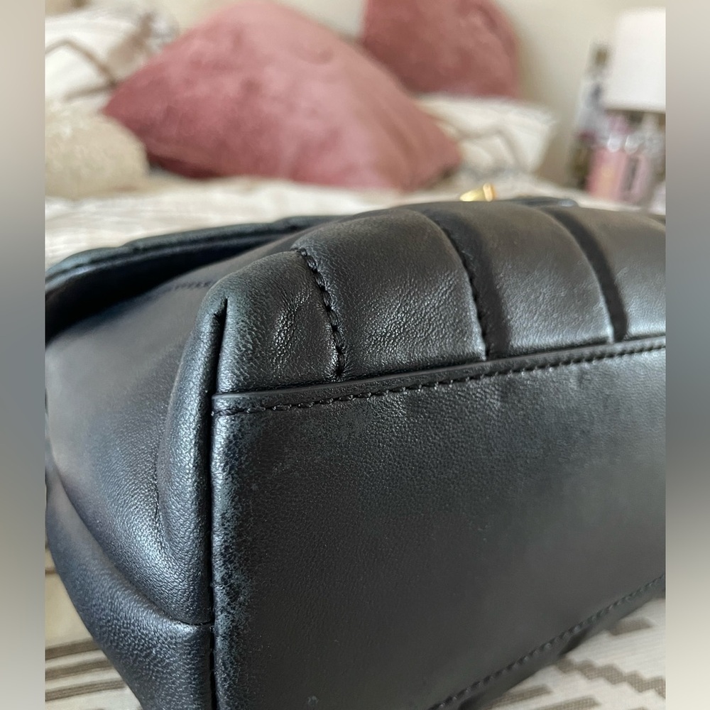 *SOLD* Tory Burch Black Kira Heirloom with Top Handle - Picture 4 of 5